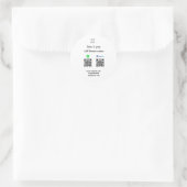 Sticker Rond Paypal Cashapp numérisation pour payer QR ajouter  (Sac)