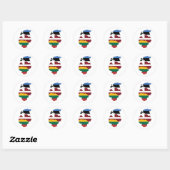 Sticker Rond Pays baltes (Feuille)