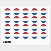 Sticker Rond Pays-Bas (Feuille)