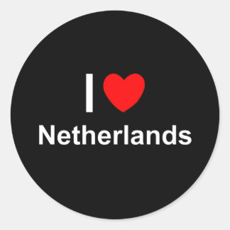 Sticker Rond Pays-Bas