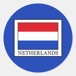Sticker Rond Pays-Bas