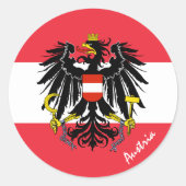 Sticker Rond Pays-Bas, Autriche & Autriche, vacances / sports (Devant)