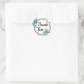 Sticker Rond Pays Blueberry Wreath Merci (Sac)