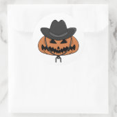 Sticker Rond Pays Citrouille d'Halloween (Sac)