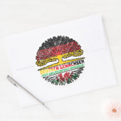 Sticker Rond Pays de Galles Pays de Galles Deutsch Deutschland  (Enveloppe)