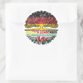 Sticker Rond Pays de Galles Pays de Galles Deutsch Deutschland  (Sac)