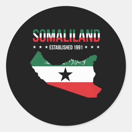 Sticker Rond Pays du Somaliland (Devant)