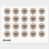 Sticker Rond Pays Western Barbed Wire Enveloppe Sceau (Feuille)