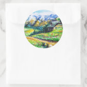 Sticker Rond Paysage (Sac)