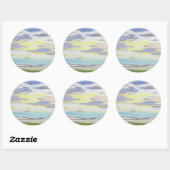 Sticker Rond Paysage (Feuille)