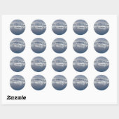 Sticker Rond Paysage antarctique (Feuille)
