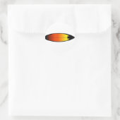 Sticker Rond Paysage de surf (Sac)