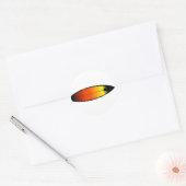 Sticker Rond Paysage de surf (Enveloppe)