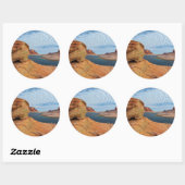 Sticker Rond Paysage du lac Powell (Feuille)