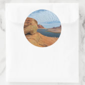 Sticker Rond Paysage du lac Powell (Sac)