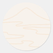 Sticker Rond Paysage japonais (Devant)