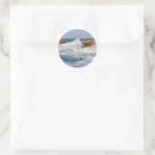 Sticker Rond Paysage marin (Sac)