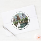 Sticker Rond Paysage urbain (Enveloppe)