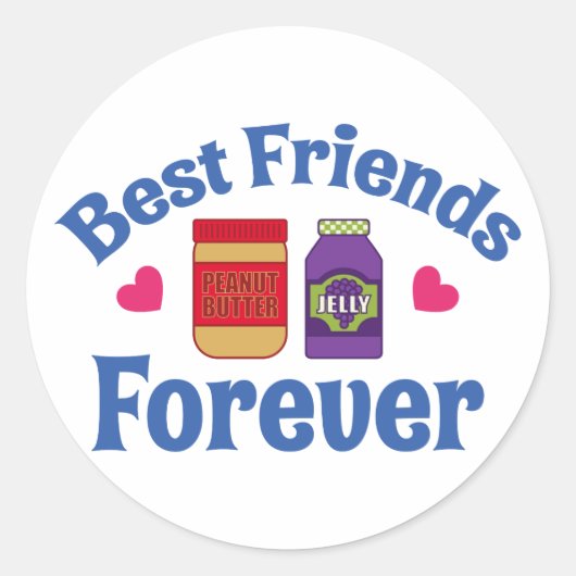 STICKER ROND PB&J BFF (Devant)