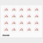 Sticker Rond PB& J Love (Feuille)