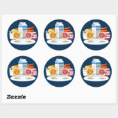 Sticker Rond PB Loves J (Feuille)