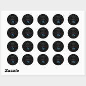 Sticker Rond Pc Programmation Code Wifi Programme Café Internet (Feuille)