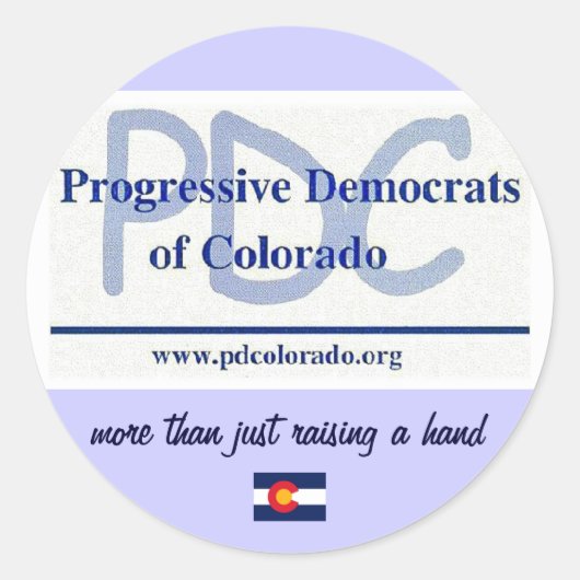 Sticker Rond PDC - Faire plus d'autocollants (Devant)