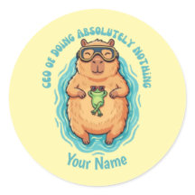 PDG drôle de Capybara qui ne fait rien