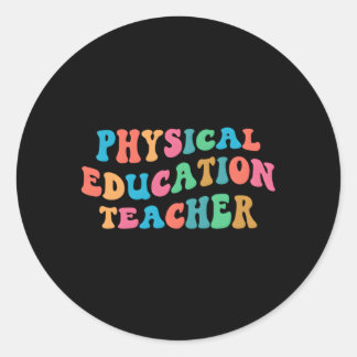 Sticker Rond Pe Enseignant en éducation physique Groove