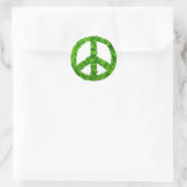 Sticker rond Peace and Luck (Sac)