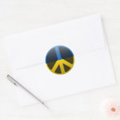 Sticker Rond Peace en Ukraine (Enveloppe)