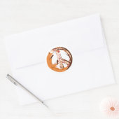 Sticker Rond Peace Fox (Enveloppe)