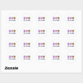 Sticker Rond Peace Love Gaming (Feuille)