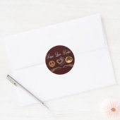 Sticker Rond Peace Love Rodeo (Enveloppe)