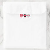 Sticker Rond Peace Love Run 10K (Sac)
