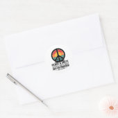 Sticker Rond Peace Unity Love For All Equality Forever Hope For (Enveloppe)