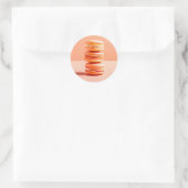 Sticker Rond Peach Fuzz, Macarons, (Sac)