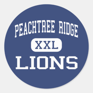 Sticker Rond Peachtree Ridge - Lions - High - Suwanee Georgia