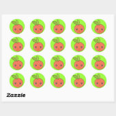Sticker Rond Peachy Keen (Feuille)