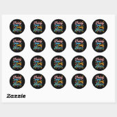 Sticker Rond Peachy Keen Jelly Bean (Feuille)