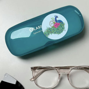 Sticker Rond Peacock Blue Lotus Fleur Henné