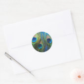 Sticker Rond Peacock de l'oeil de poisson (Enveloppe)