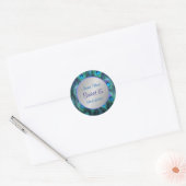 Sticker Rond Peacock Feather Drama ver 1 -Sweet 15 (Enveloppe)