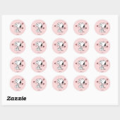Sticker Rond Peanuts | Cœurs de Snoopy (Feuille)