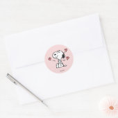 Sticker Rond Peanuts | Cœurs de Snoopy (Enveloppe)