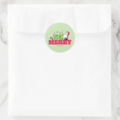Sticker Rond Peanuts | Joyeux Noël (Sac)