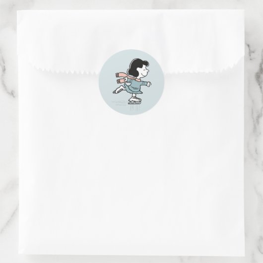 Sticker Rond Peanuts | Lucy On Ice (Sac)