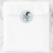 Sticker Rond Peanuts | Lucy sur glace (Sac)