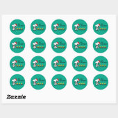 Sticker Rond Peanuts | Snoopy & Friends Hiver (Feuille)