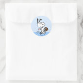 Sticker Rond Peanuts | Snoopy le Beagle de Pâques (Sac)